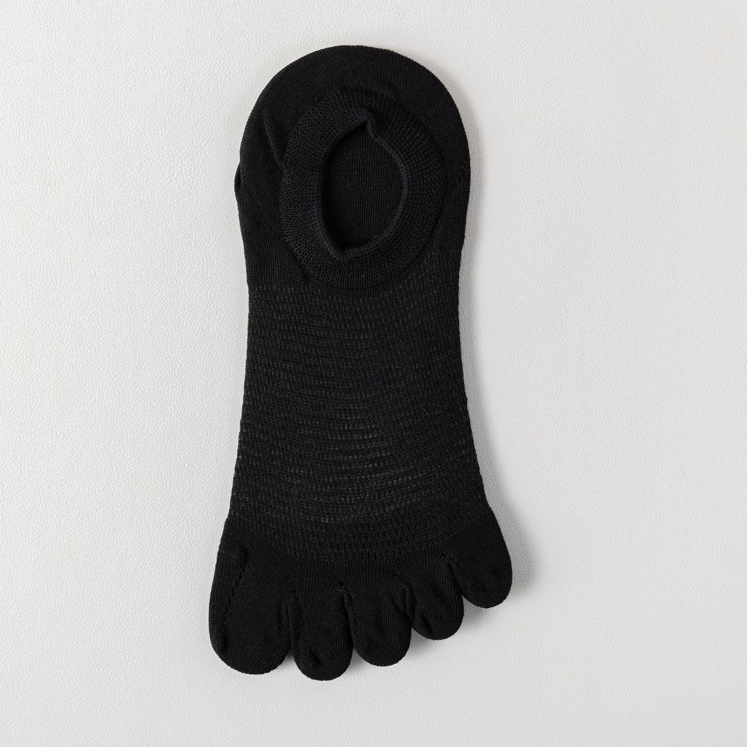 Men’s Breathable Cotton Five Toe No Show Socks – Anti-Slip Liner - 3 Pairs