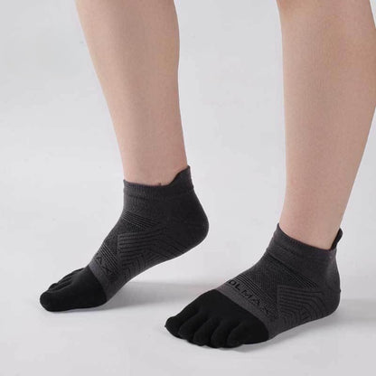 Coolmax Five Toe Running Socks – Breathable Athletic Socks for Large Feet - 3 Pairs