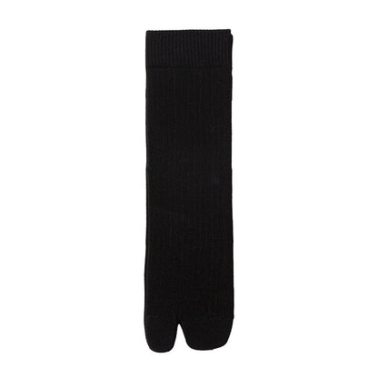 Men’s Split Toe Crew Socks – Comfortable Tabi Style Cotton Socks - 3 Pairs
