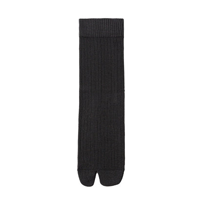 Men’s Split Toe Crew Socks – Comfortable Tabi Style Cotton Socks - 3 Pairs