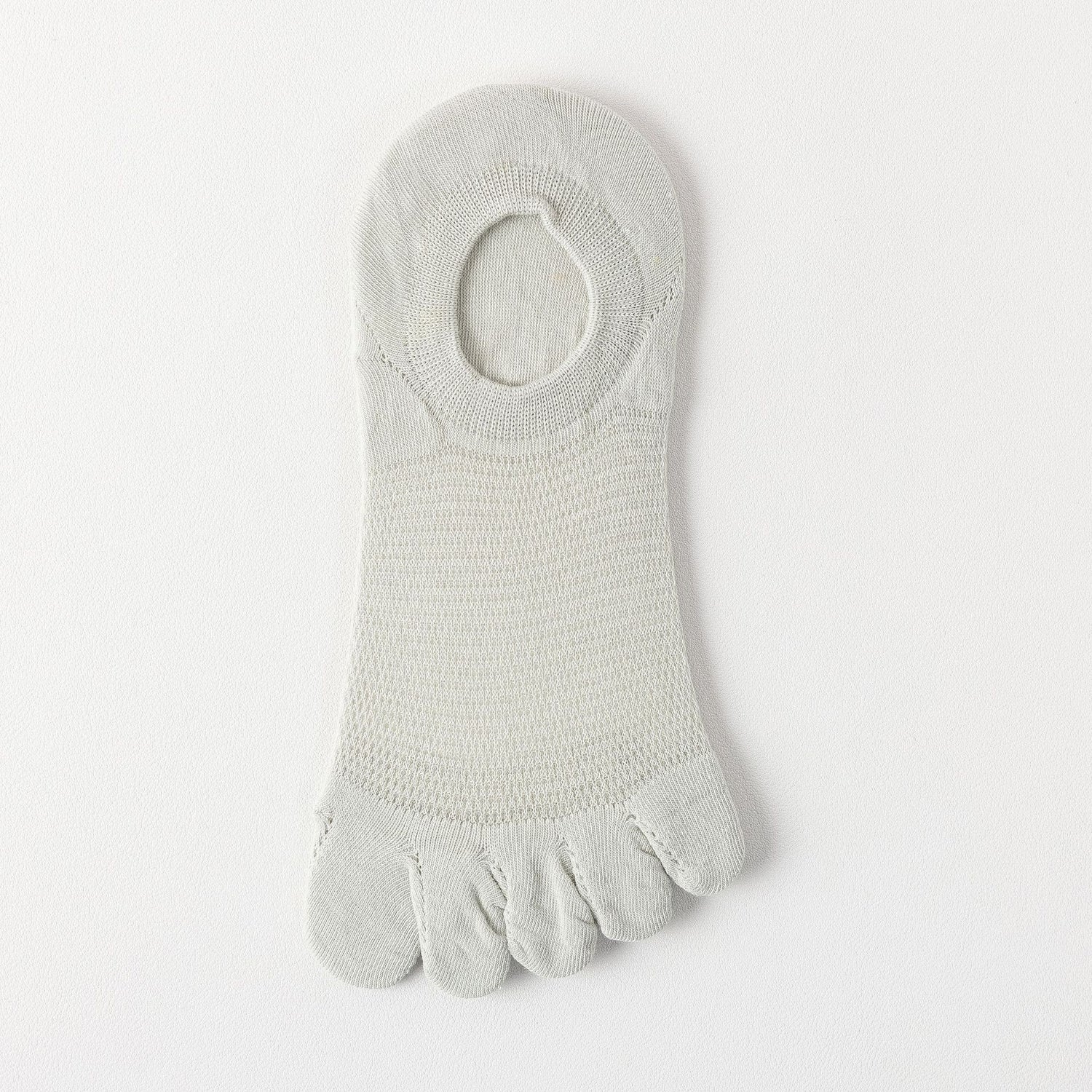 Men’s Breathable Cotton Five Toe No Show Socks – Anti-Slip Liner - 3 Pairs