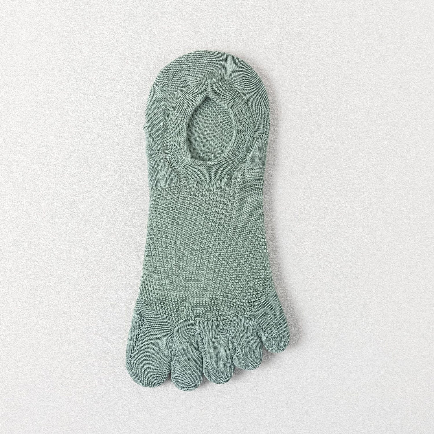 Men’s Breathable Cotton Five Toe No Show Socks – Anti-Slip Liner - 3 Pairs