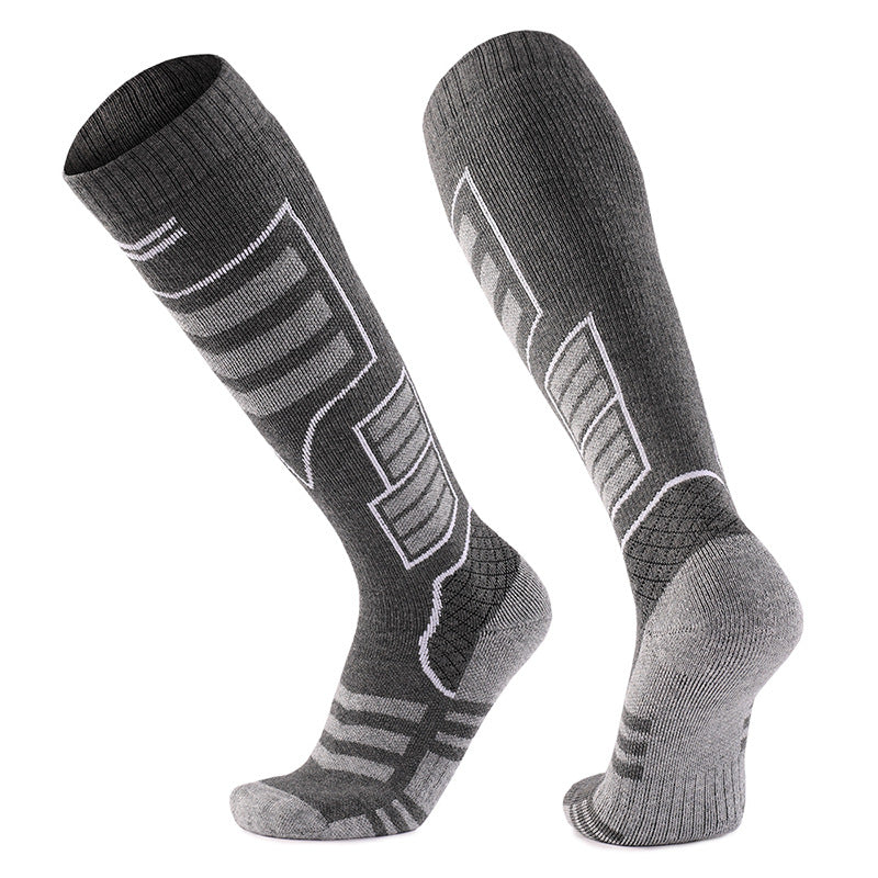 Merino Wool Knee High Ski Socks - 2 Pairs