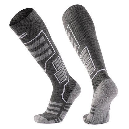 Merino Wool Knee High Ski Socks - 2 Pairs