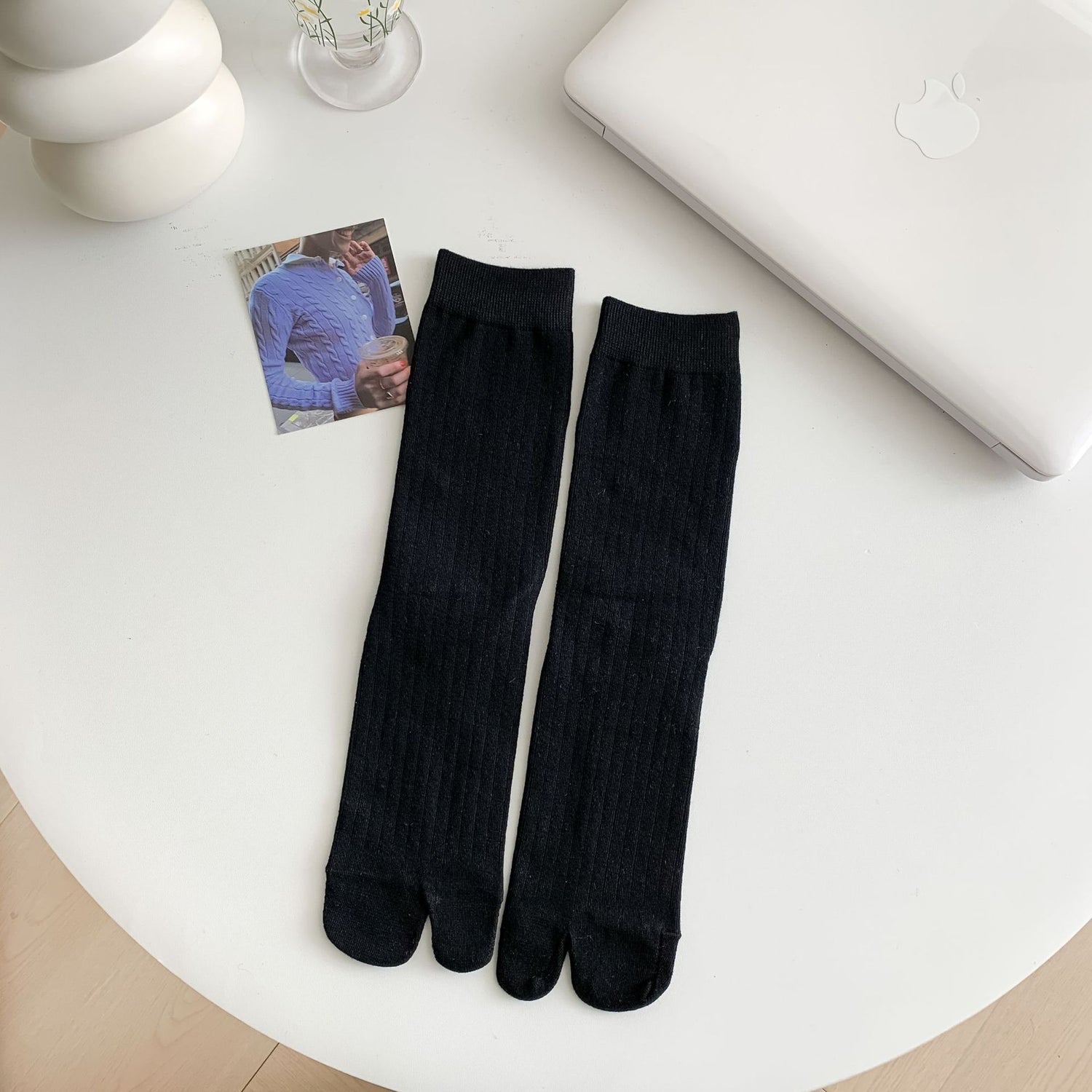 Soft Blend Women’s Tabi Crew Socks - 3 Pairs