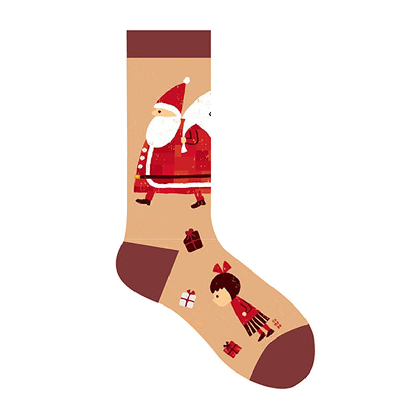 Christmas Cheer Crew Socks – Festive Holiday Collection - 2 Pairs