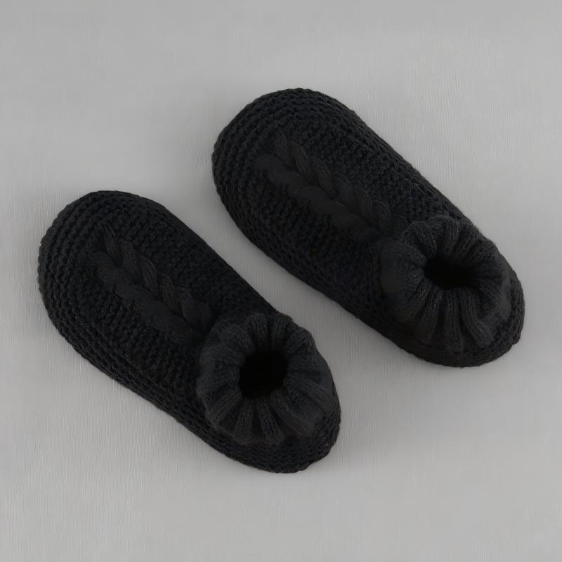 Unisex Non-slip Winter Slipper Socks Plain Colour