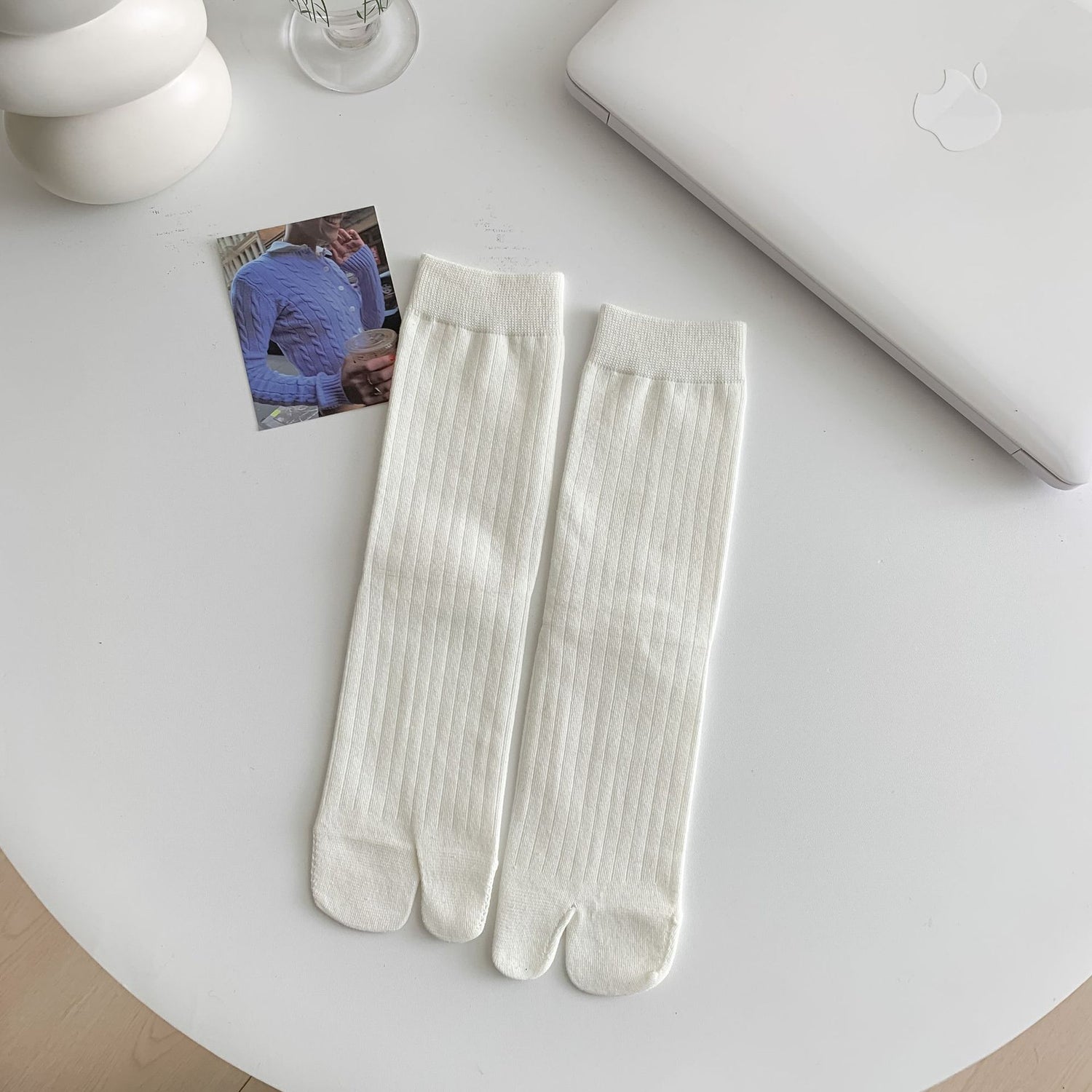 Soft Blend Women’s Tabi Crew Socks - 3 Pairs