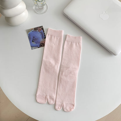 Soft Blend Women’s Tabi Crew Socks - 3 Pairs