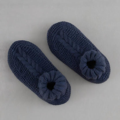 Unisex Non-slip Winter Slipper Socks Plain Colour