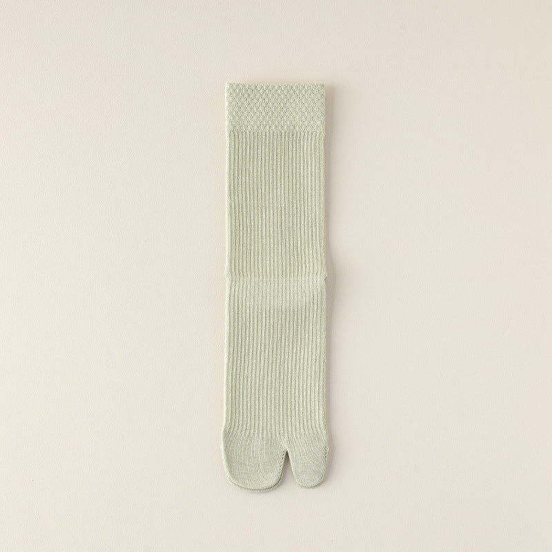Women’s Cotton Split Toe Socks – Soft Breathable Tabi Two Toe Socks for Women - 3 Pairs