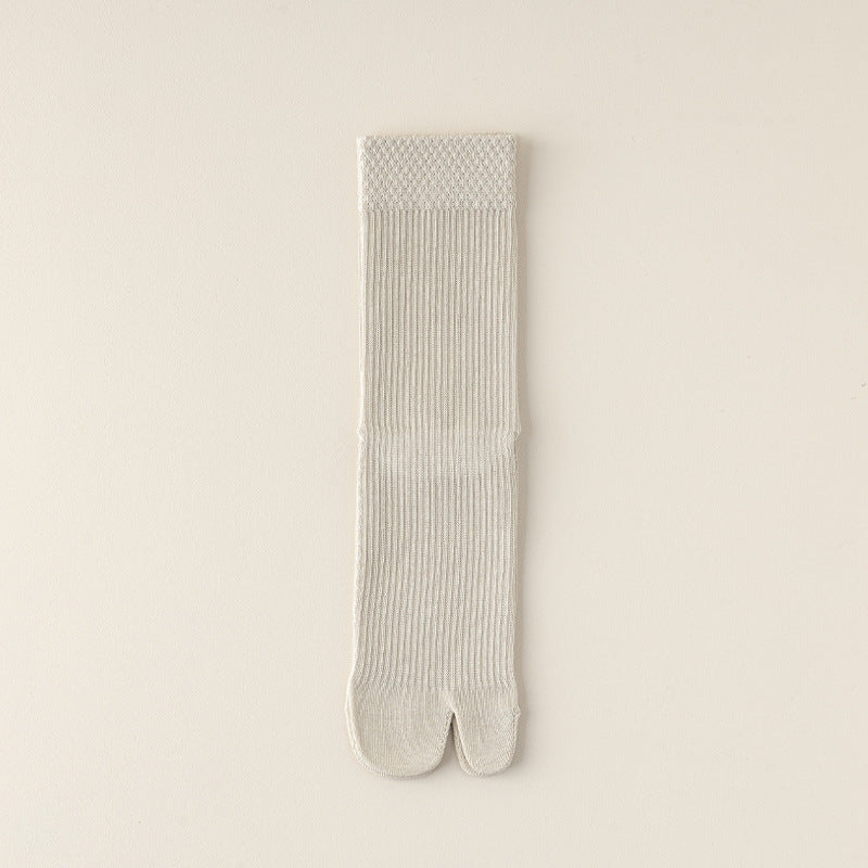Women’s Cotton Split Toe Socks – Soft Breathable Tabi Two Toe Socks for Women - 3 Pairs