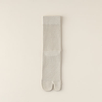 Women’s Cotton Split Toe Socks – Soft Breathable Tabi Two Toe Socks for Women - 3 Pairs