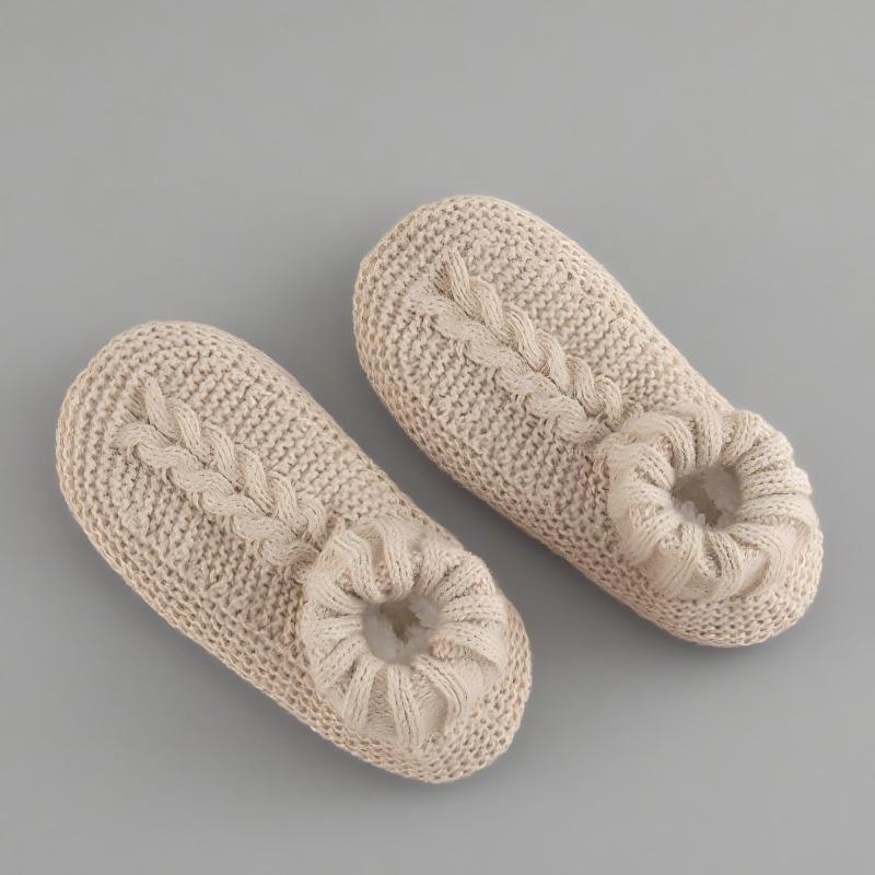 Unisex Non-slip Winter Slipper Socks Plain Colour