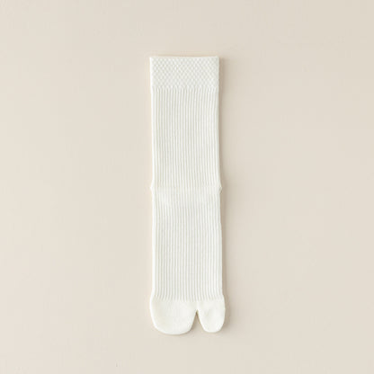 Women’s Cotton Split Toe Socks – Soft Breathable Tabi Two Toe Socks for Women - 3 Pairs