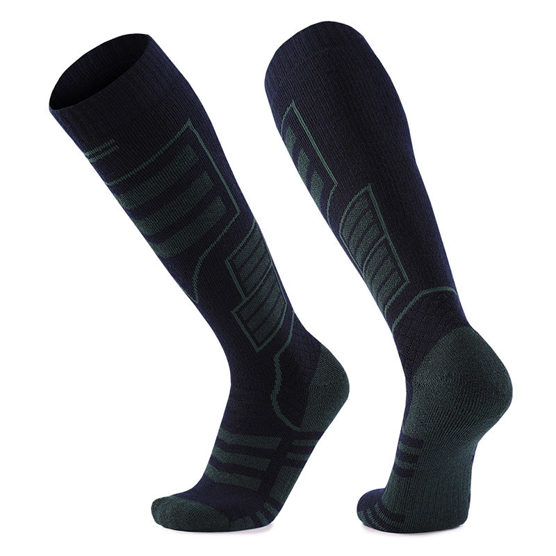 Merino Wool Knee High Ski Socks - 2 Pairs