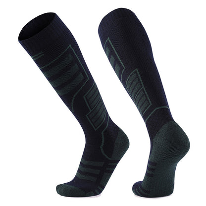 Merino Wool Knee High Ski Socks - 2 Pairs