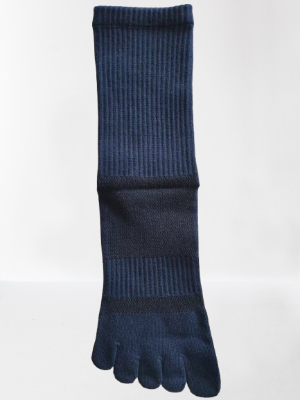 Essential Cotton Five Toe Crew Socks – Breathable Comfort for Everyday Wear - 3 Pairs