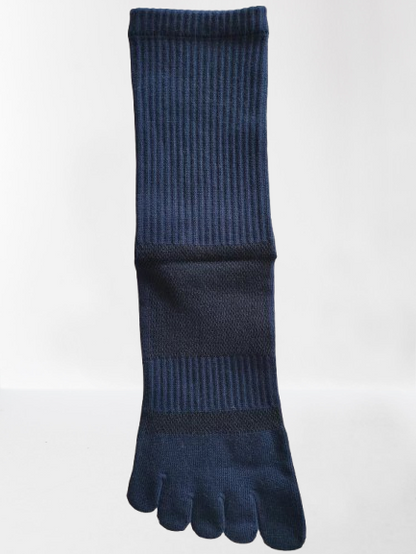 Essential Cotton Five Toe Crew Socks – Breathable Comfort for Everyday Wear - 3 Pairs