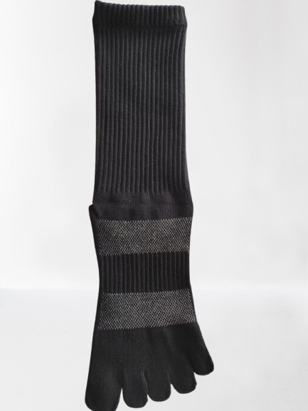 Essential Cotton Five Toe Crew Socks – Breathable Comfort for Everyday Wear - 3 Pairs