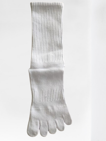 Essential Cotton Five Toe Crew Socks – Breathable Comfort for Everyday Wear - 3 Pairs