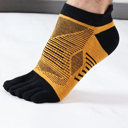 Coolmax Five Toe Running Socks – Breathable &amp; Moisture-Wicking for Large Feet - 3 Pairs