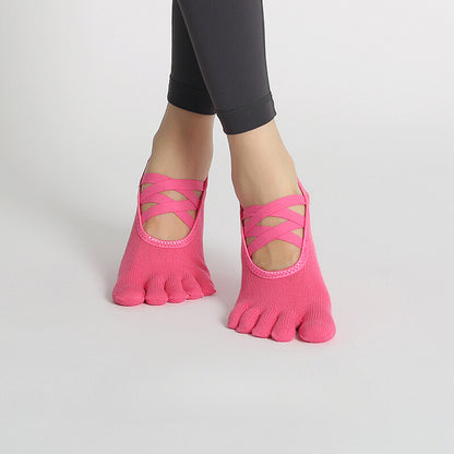 Grip Yoga Pilates Toe Socks - 2 Pairs