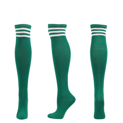 Over The Knee Long Stockings Cosplay Socks Strip Women - 3 Pairs