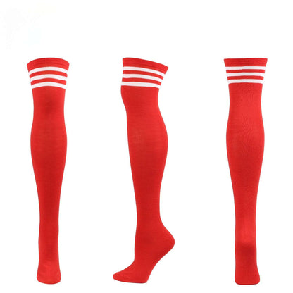 Over The Knee Long Stockings Cosplay Socks Strip Women - 3 Pairs